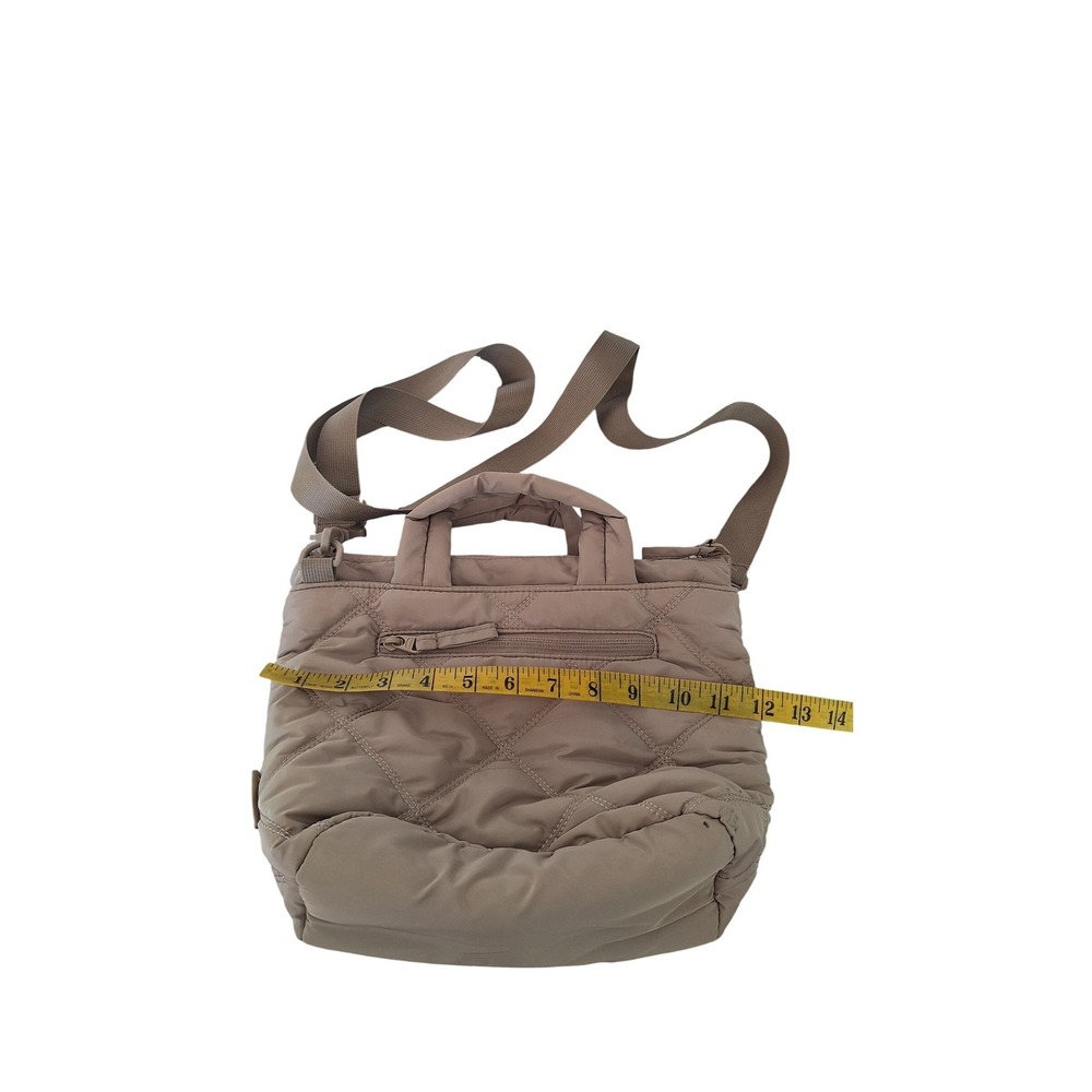 BAGSMART Quilted Travel Crossbody Bag tan color - Picture 11 of 11